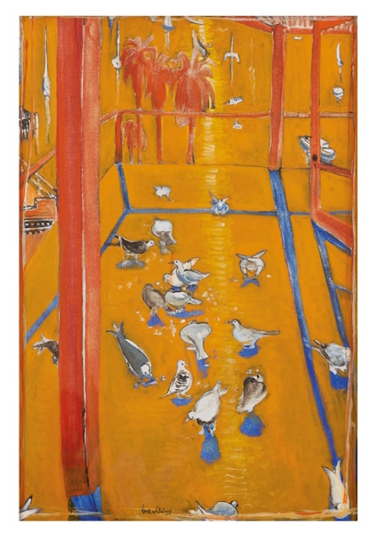 <p>The Menzies Important Australian &amp; International Art auction will be held from 6.30pm Wednesday November 29 in its Sydney Gallery at 12 Todman Avenue, Kingston. Its main drawcard is Brett Whiteley&rsquo;s (1939-1992) Feeding Lavender Bay Doves 1979 (lot 33) &ndash; the painting gracing the catalogue&rsquo;s front cover &ndash; with an auction estimate of $650,000-$850,000.</p>
