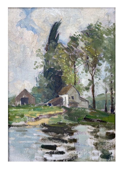<p>Of note in International Art Centre&rsquo;s Art at Home auction to be held on Tuesday 5 March is an outstanding collection of Mary Elizabeth Tripe paintings, including a charming oil on board composition, <em>Farmhouse Provence</em> (Lot 62) which is estimated at $1,000 &ndash; 1,500</p>
