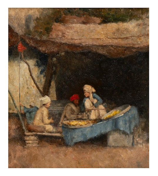 <p>Of note in Gibson&#39;s Auctions | Australian &amp; International auction to be held on 21 April 2024 is a small observational study of an Eastern market scene by Mortimer Menpes (1855-1938).&nbsp; Estimated at $30,000 &ndash; 40,000, <em>The Street Vendor </em>(Lot 5) is housed in the original frame, ordered by Menpes from Japan.</p>

