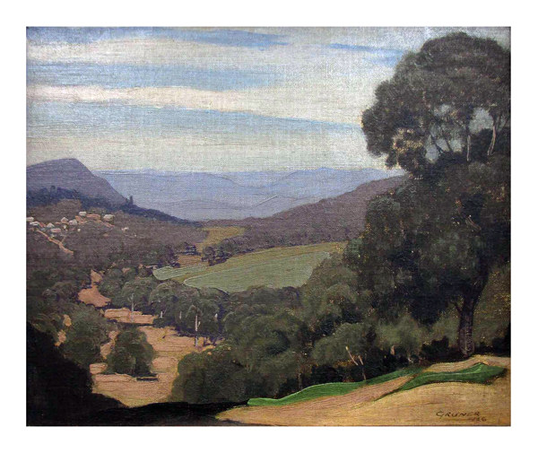Elioth Gruner’s (1882-1939) The Vale, is an exceptional example of one of Australia’s most gifted artists ability to paint light and landscapes in their truest form. 