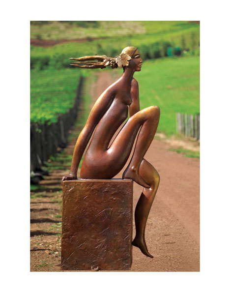 Top price paid in the sale was for the large and impressive bronze sculpture by Palmerston North based sculptor Paul Dibble with his heavyweight 'View Over the Vineyards' which sold for $90,000 exceeding the high estimate of $85,000. The price set a new record for the artist for a work sold at auction.