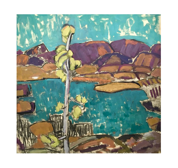 There was a ‘flock’ of Don Binney bird paintings offered in the final 2018 auction at the International Art Centre in Auckland on 27 November, but the first work to ignite a well-deserved bidding war was Mahana (above), a very rare and visually pleasing 1930s landscape by Toss Woollaston.  with multiple bidders on the phone and in the room the work sold for $27,000, well above the estimate of $15,000-$20,000.
