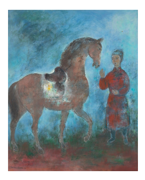 <p>Gracing the front cover of Leonard Joel&rsquo;s June Fine Art auction is <em>Le Cavalier</em> 1978 by Vietnamese modernist, Vu Cao Dam. It was acquired by the current owner from the esteemed Wally Findlay Galleries in New York. The work highlights the richness and delicacy of Vietnamese painting, infused with the principles of modern art prevalent at the time in Europe. After visiting France in the 1930s, Vu Cao Dam never returned home to Vietnam but retained his cultural heritage through the subjects he painted.</p>

