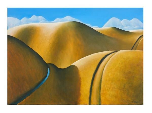 <p>The final major sale of the year for International Art Centre will feature a selection of Important &amp; Rare Art, to be offered at their Parnell premises on Tuesday 28 November 2023. Featured on the front cover of the auction catalogue is Michael Smither&rsquo;s iconic landscape, <em>Contoured Hills</em> (lot 36), which demonstrates Smither&rsquo;s use of simplified landforms and his mastery over composition and colour.</p>
