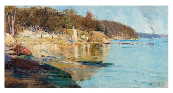 <p>Covering 12 pages of the catalogue, <em>Sunlight at the Camp</em>, 1894 (lot 22), is one of the most significant paintings by Arthur Streeton to appear on the market in recent times. It sold at the high estimate of $1.5 million.</p>
