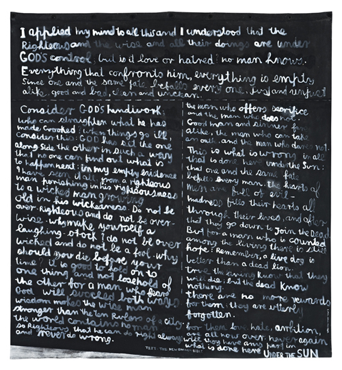 Clearance by number was 76%, but the failure of two highest estimated lots to sell on the night, including this work by Colin McCahon, brought the clearance rate by value down to 59%. 