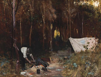 Roger McIlroy will be brandishing the gavel for Deutscher and Hackett’s first major painting sale of the year on 2nd May, and you can bet he’ll be hoping to have the chance to bring it down on a million dollar lot - Arthur Streeton's Settlers Camp headlining the sale at $1–1.5 million.