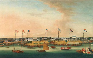 At Sotheby's Australia's sale of Fine Asian Australian and European Art, Decorative Arts and Furniture in Melbourne on May 14 and 15 at its rooms in High Street, Armadale a painting of the waterfront in Canton in 1803-04 sold for $186,000 including buyers premium, way past the admittedly conservative estimates of $25,000 to $35,000