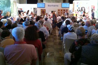 The packed 5 hour Bonham's sale of the Elizabeth and Colin Laverty Collection of Contemporary Australian Art was steered by auctioneer James Hendy with good cheer and rather little fanfare to a highly successful clearance of more than 100% by value and 87% by lot, reaping just under $5.1M.