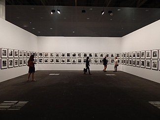 At Art Basel, Tasmanian photographer Simryn Gill has an extraordinarily large space showcasing her series of photographs titled 'My own private Angkor' 2007-2009, write David Hulme and Brigitte Banziger from Switzerland.