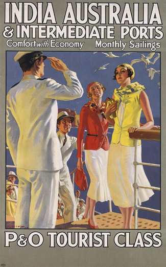 More than 50 posters of the 198 on offer at the Swann Galleries’ sale of Rare and Important Travel Posters on 14th October in New York promote travel to and within Australia. The sale includes Arthur Michael’s "India, Australia and Intermediate Ports"  with an estimate of US$1,500-US$2,000. 