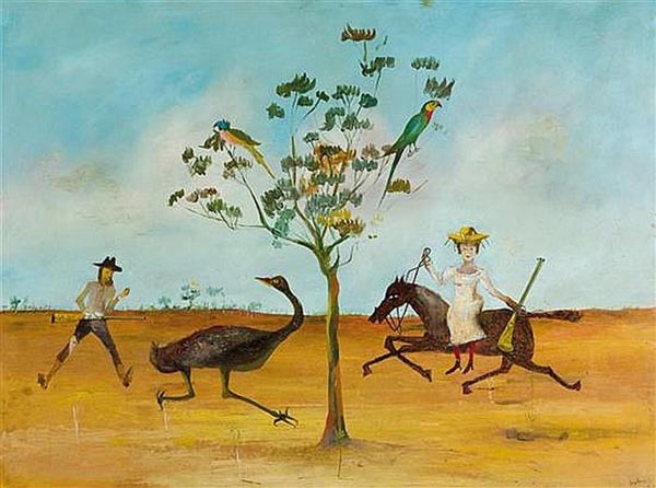 Sotheby's Australia sale of Important Australian Art at the Intercontinental Hotel Sydney on August 25 saw Sidney Nolan's ‘The Emu Hunt’, 1949  sell for $1.159 million to lift the result to the impressive total of $5.3 million (IBP), equal to 90.3 per cent by value.