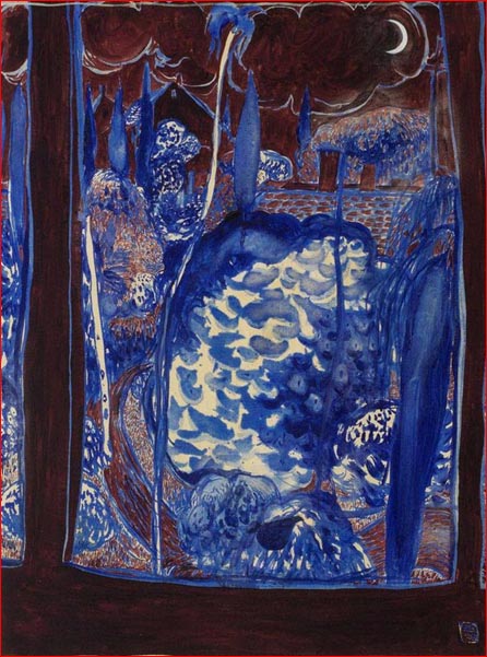 The first session of Mossgreen's sale of the (medical doctor) Peter Elliott's Collection in Sydney on August 31 was 100 per cent sold and grossed $4.36 million including the buyers premium which was comfortably in excess of the estimates and the clearance was 100 per cent. ‘Blue Garden’  by Brett Whiteley (pictured above) was hammered for $300,000 which was the higher of the $200,000 to $300,000 estimate.