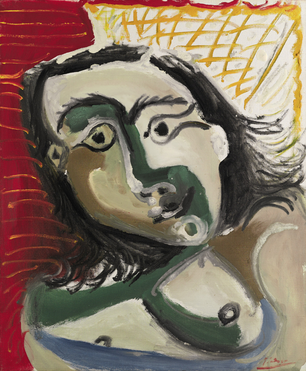 The first major painting sold overseas for an Australian vendor in 2016  is a Picasso which  made £1.32 million or $A2.7 million. Consigned through Sotheby's Australia to Sotheby's in London the medium sized oil Buste de femme was sold at Sotheby's in New Bond Street on February 11. The result should have satisfied the anonymous vendor for it sold comfortably within the estimates of £1.2 million to £1.8 million.
