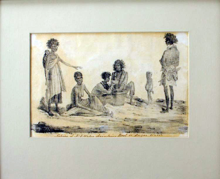 An image of a group of heavily inebriated Aborigines became one of the most keenly contested art works when it was offered at a book and print auction held in Adelaide by rare book dealer Michael Treloar on April 10. The print was withdrawn from the auction the morning of the sale, not because of its racial overtones but after telephone calls suggesting the attribution was wrong.  At least six would-be bidders were keenly interested in acquiring it and clamoured for its fast return to the auction.
