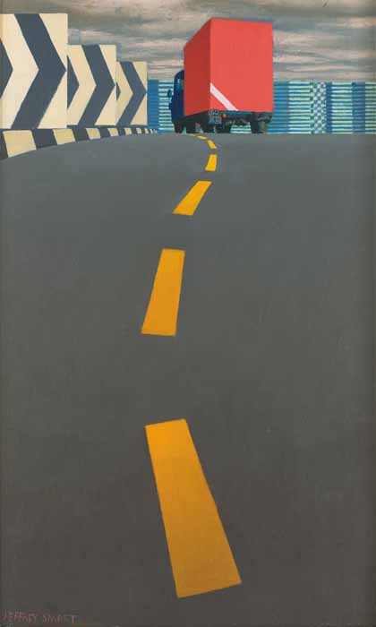 Jeffrey Smart’s Dividing Line, Study 1 (above) from 1978-9 leads the auction charge at Mossgreen’s Australian and International Art sale  on Monday November 21 at their rooms in Queen Street, Woollahra in Sydney. Although it is the final Mossgreen multi-vendor sale for the year, it will the first of Mossgreen's regular art auctions to be held in their Sydney rooms, which opened in mid-June this year.