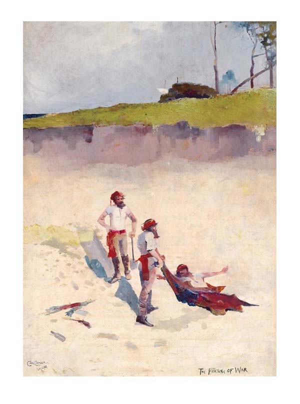 Included amongst the best selection of Australian Impressionist paintings to appear for some time at a Menzies sale is Charles Conder’s The Fortune of War 1888 (above). The Conder is among 136 works of art to be auctioned by Menzies on  May 11 at Menzies Gallery, 12 Todman Avenue at Kensington in Sydney. The estimates indicate a total sale value of $6.2 to $8.4 million.