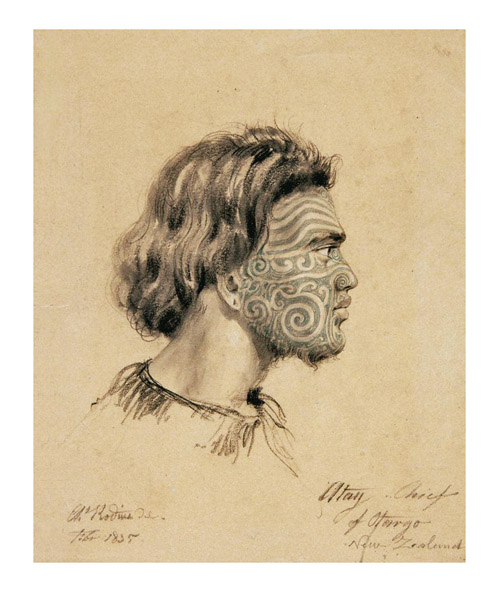 The highlight of the Mossgreen-Webb's sale of Important Paintings & Contemporary Art in Auckland on 29 November, was the sale of a small but beautifully executed 1835 rendering of a fine strong young Maori Chief with a full facial moko (tattoo) by Charles Rodius, an artist of German origin, for $130,000. The drawing will stay in New Zealand, and be permanently housed in the Hocken Library in Dunedin.