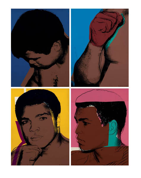 In their November spring auction Menzies offered Andy Warhol's  'Mohammed Ali' 1978 (above), a complete set of 4 screenprints, each signed and numbered 114/150 below the image, and each showing Ali in a pugilistic stance. Proving that even as a limited edition screenprint, the iconic images of Andy Warhol are worth fighting for, the resulting bidding contest between a telephone bidder and a hefty commission bid left on the book, the book won, and the set of images settled in at a cool $240,000 hammer price