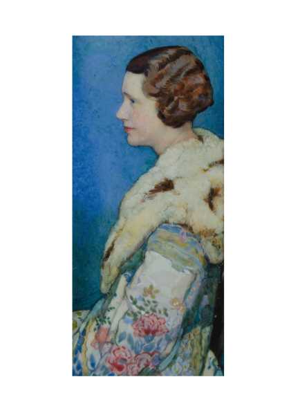 After 50 years of collecting Australian women artists, close to 100 paintings from the Angeloro Family Collection will be offered with Davidson Auctions on Sunday 21 July in Sydney. Above: Lot 146, Florence Rodway, Profile Portrait of a Woman in Fur-lined Coat, est.$1,200-2,500.
