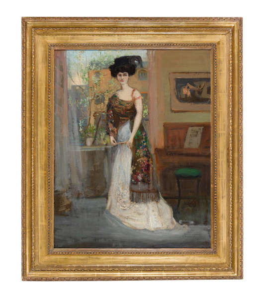 The sale includes three works by Charles Conder (1868-1909) from a private Sydney collection including 'The Spanish Shawl (Portrait of Annie Cecil Lawson)' c1905, estimated at $28,000 - $35,000.