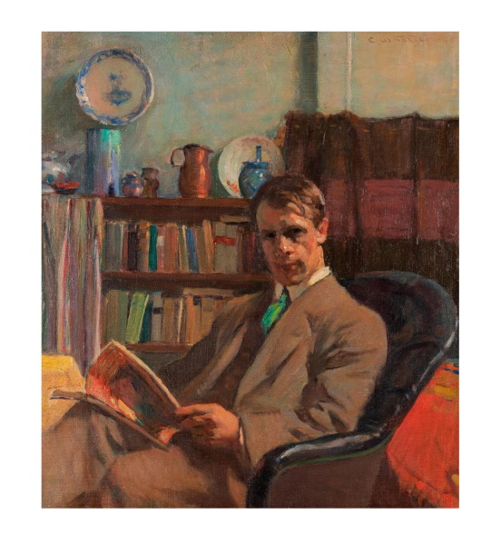 Seventeen paintings by Australian artist and 1933 Archibald Prize winner Charles Wheeler (1880-1977) from his own estate will be auctioned by Gibson’s Auctions on  Monday October 14 as part of their Australian and International Art sale including the above 'Self Portrait (Charles Wheeler)' estimated at $2,500-3,500.