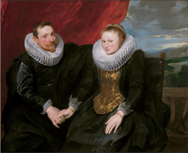 On  20 January 1994, Terry Ingram reported that the Art Gallery of South Australia was paying around $1 million - its biggest ever individual outlay - for a painting by the Flemish artist who became chief painter to Charles I, Sir Anthony van Dyck, entitled 'Portrait of a Seated Couple' (above). The work had been purchased from the New York branch of  London picture dealers Colnaghi's who had purchased it from a sale at Sotheby's in New York in January 1993.