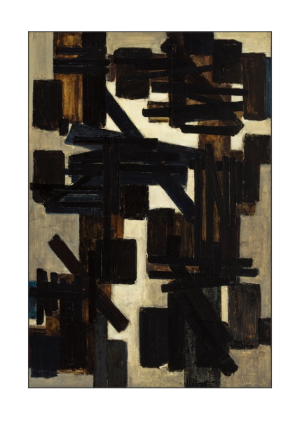 A painting by an artist sometimes known as The Painter of Black has surfaced in Australia and been sold in Paris for €3.24 million ($A5.26 million) in an auction sale on July 10. The work, entitled 'Peinture' (above) is an abstract by Pierre Soulages who was born 1919 and is a member of the School of Paris. The painting had been in the same Australia private collection since 1953.
