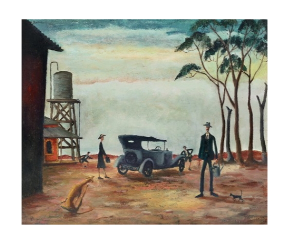 The crowning work at Deutscher and Hackett’s Twenty Classics of Australian Art auction to be held on Wednesday November 11 is Russell Drysdale’s 'Going to the Pictures', 1941 (above). 