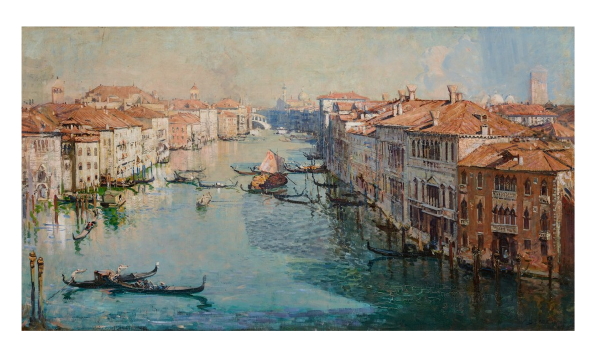 With one click of the mouse, an anonymous internet bidder secured Arthur Streeton’s 'The Grand Canal', 1908 (above) for a record price for the artist of $2,500,000 (hammer).