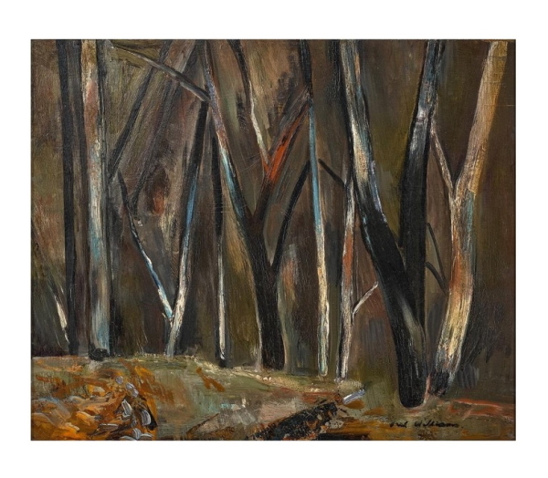 Deutscher + Hackett will hold three timed online August auctions featuring the balance of the Cbus art collection closing from 7pm on Tuesday August 9. This Part II sale features modern and contemporary paintings that will appeal to both investors and first time collectors right from lot 1, which is Fred Williams (1927-1982) 'Sherbrooke Forest', c1960, (above) estimated at $35,000 – 45,000.