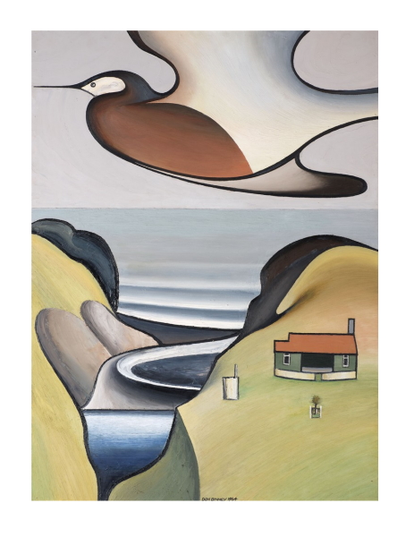 The low estimate of $550,000 for Don Binney’s Heron’s Departure, New Spring, Te Henga (above). pitched the painting near the top of the artist’s market at auction but it ticked a lot of boxes for collectors, including a documented provenance and exhibition history. After around 15 minutes of bidding it sold for $920,000 ($1,110 440 including buyer's premium), escalating Don Binney into a small club artists who have exceeded $1,000,000 at auction in New Zealand.