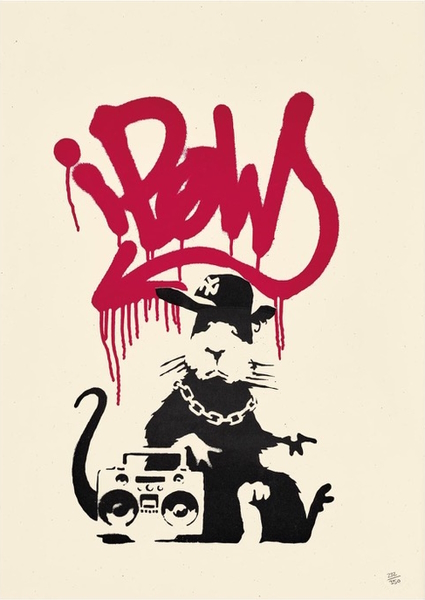 <p>For those considering a modern and contemporary art collection, Deutscher and Hackett&rsquo;s online auction, ending February 15, carries affordable estimates on the 36 lots. Legendary street artist Banksy holds the top billing with Gangsta Rat 2004 (above) carrying a catalogue estimate of $40,000-$60,000.</p>
